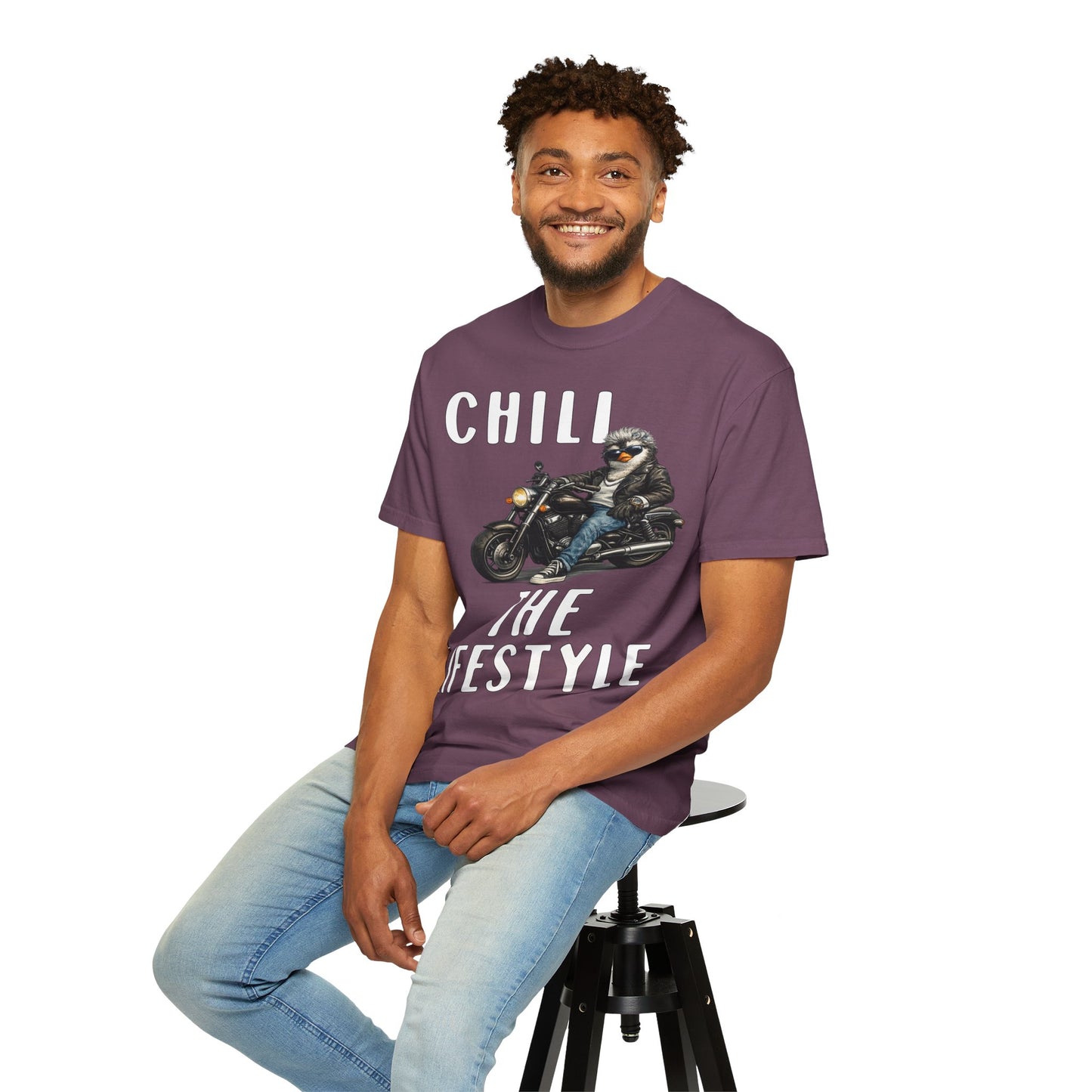 Chill The Lifestyle Grandpa T-shirt - Penguin Series