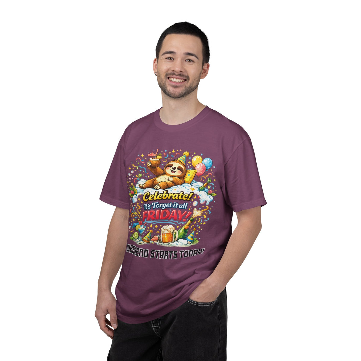 Friday - Procrastination Sloth Series T-shirt