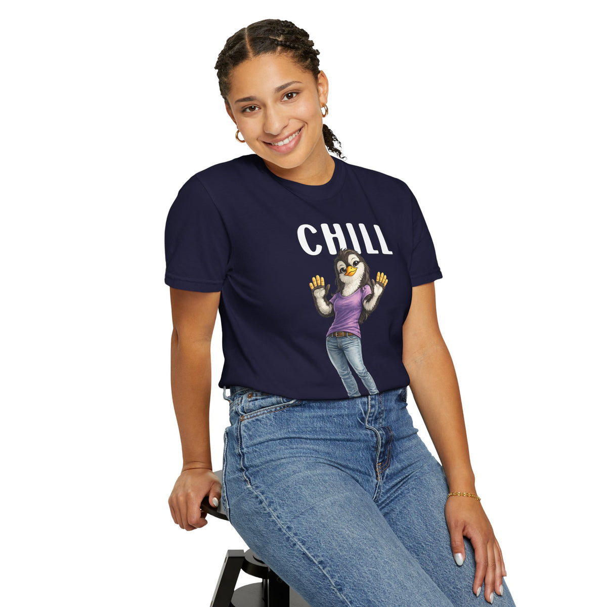 Chill Out Girl T-shirt - Penguin Series