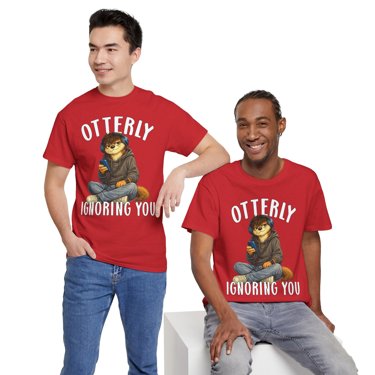 "Otterly Ignoring You" Teen Boy Tee - Otter Series