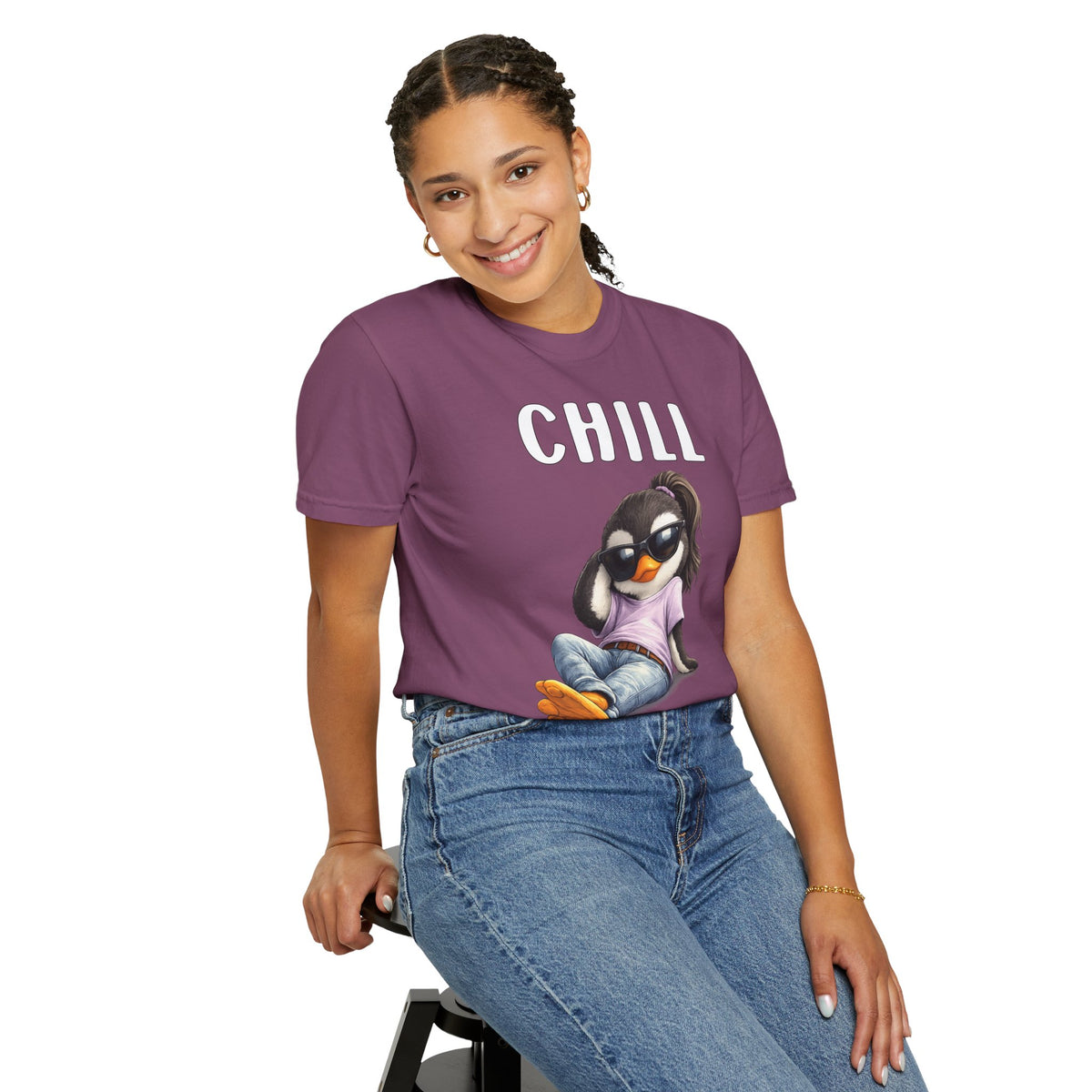 Chill Happens Girl T-shirt - Penguin Series