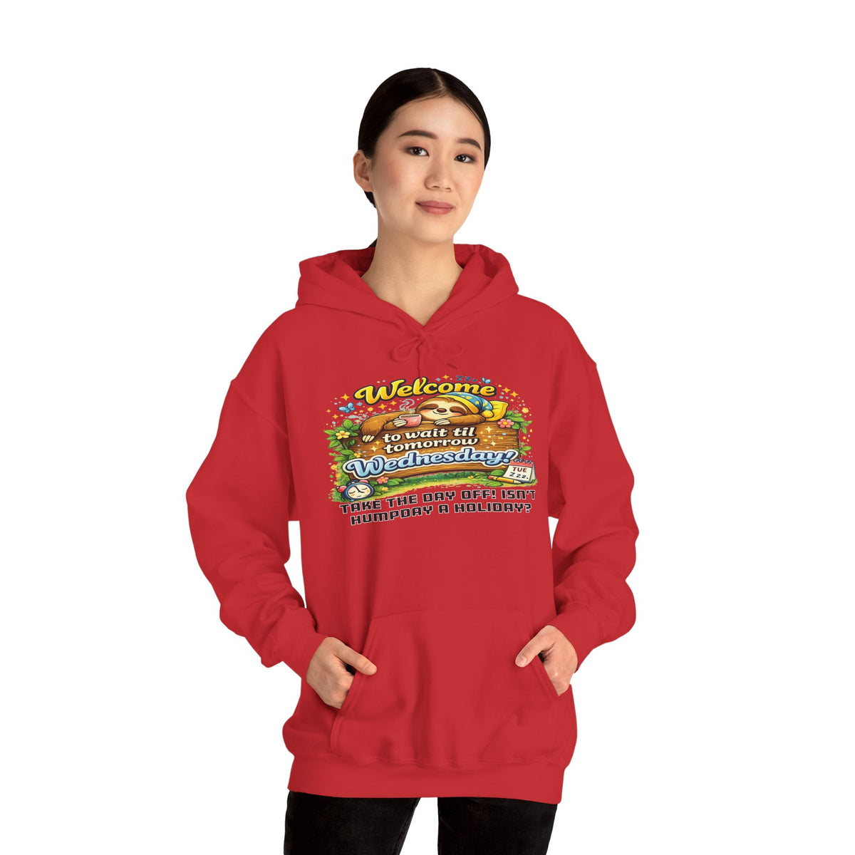 Wednesday - Procrastination Sloth Series Hoodie