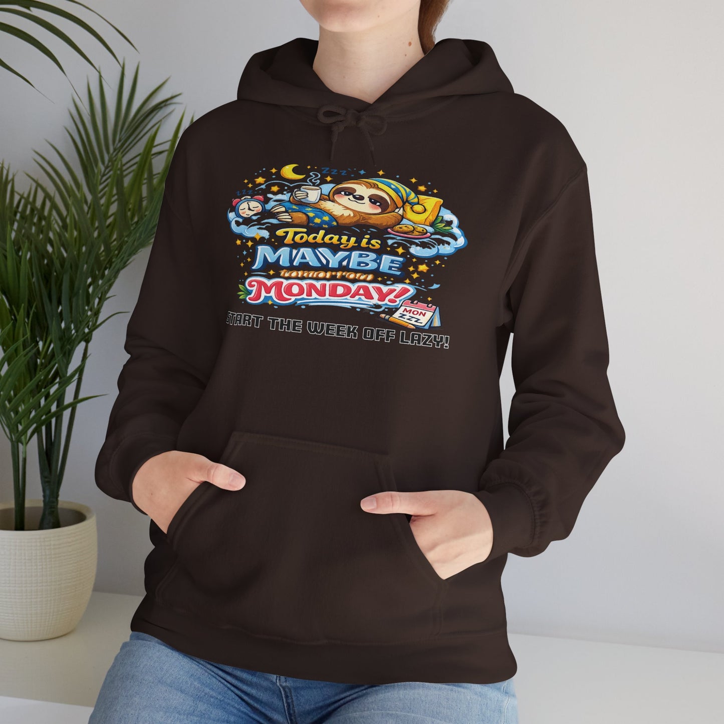 Monday - Procrastination Sloth Series Hoodie