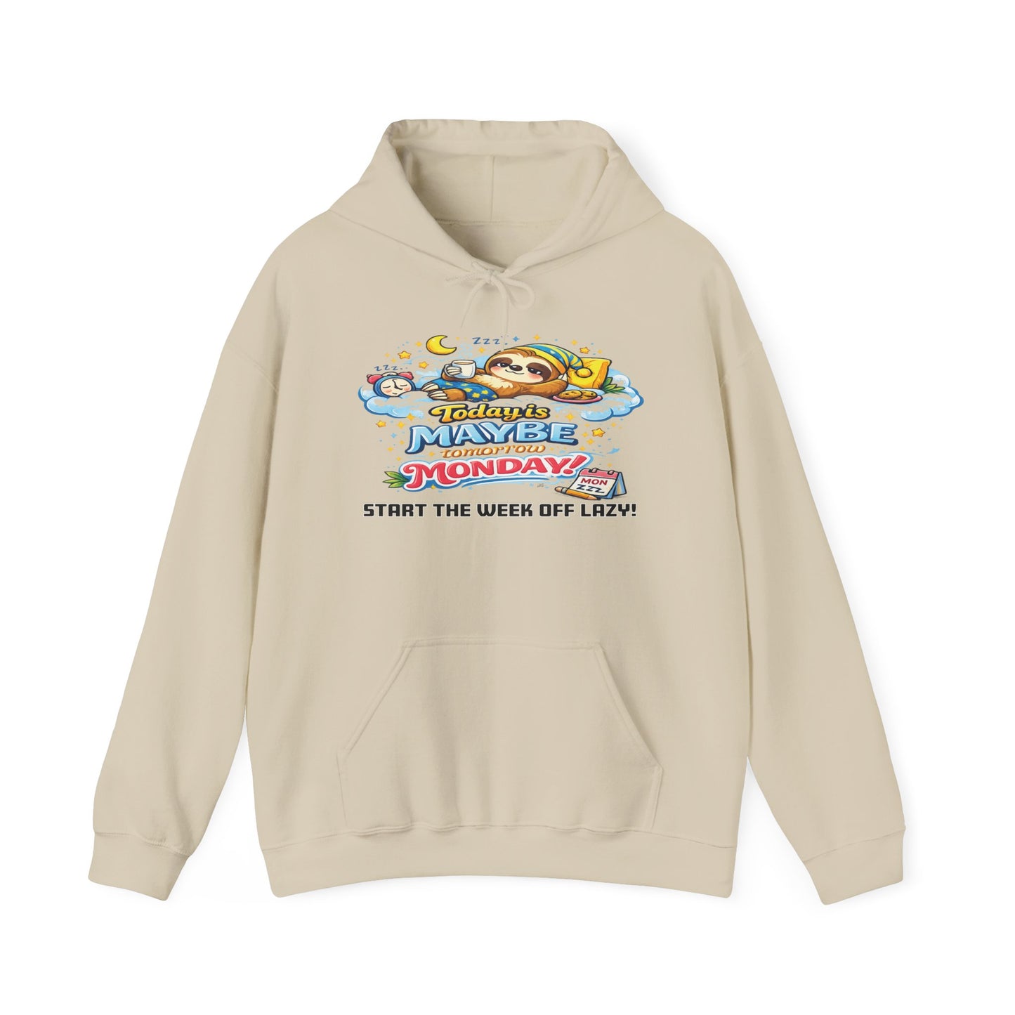 Monday - Procrastination Sloth Series Hoodie
