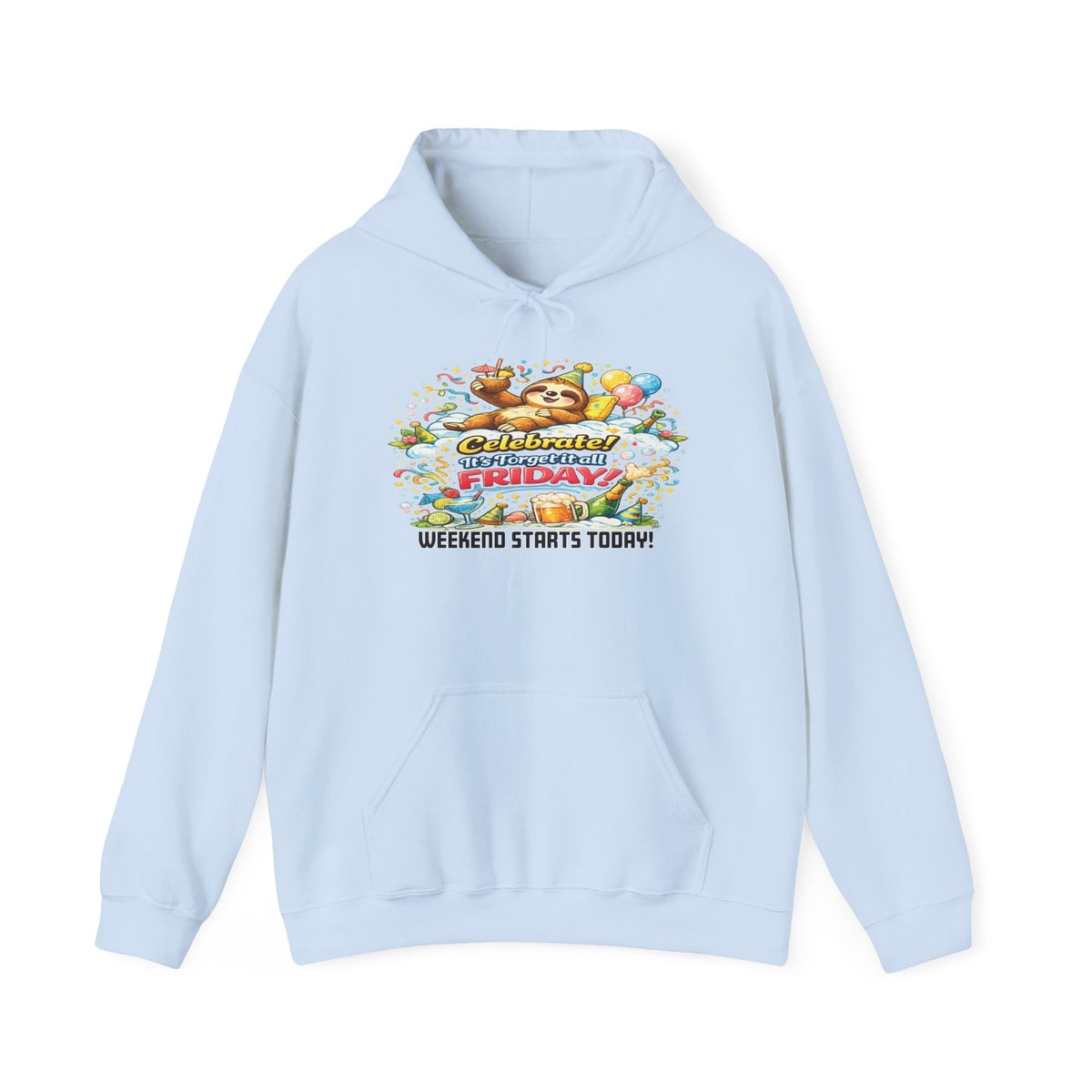 Friday - Procrastination Sloth Series Hoodie