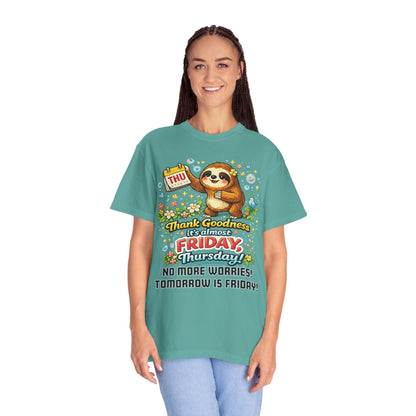 Thursday - Procrastination Sloth Series T-shirt