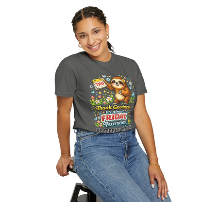 Thursday - Procrastination Sloth Series T-shirt