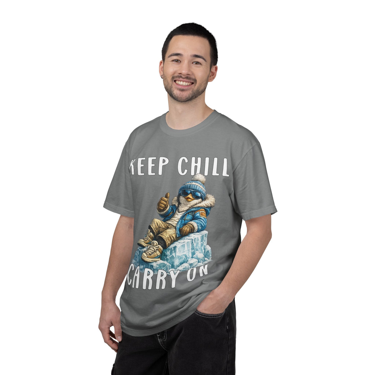 Keep Chill Carry On Boy T-shirt - Penguin Series