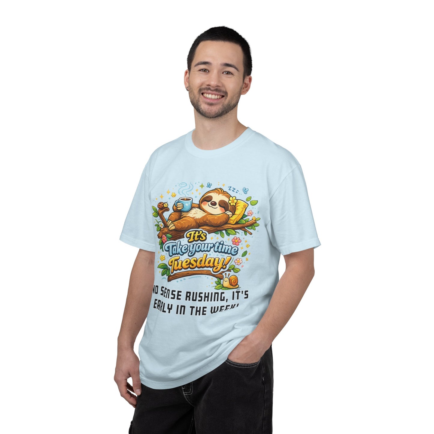 Tuesday - Procrastination Sloth Series T-shirt