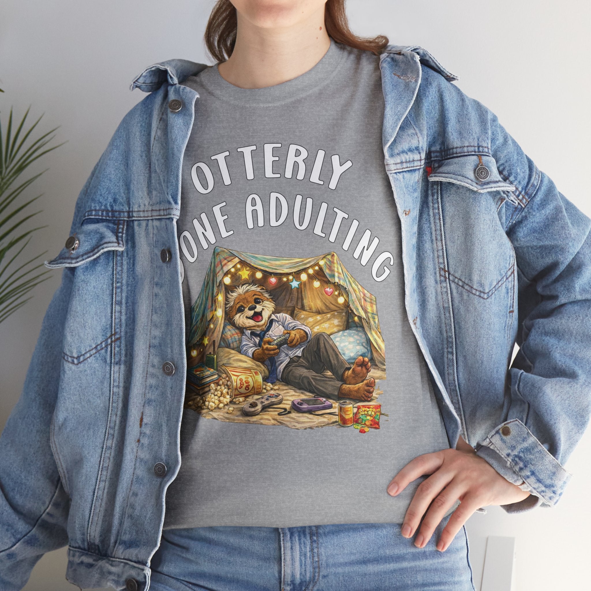 "Otterly Done Adulting" Dad Tee - Otter Series