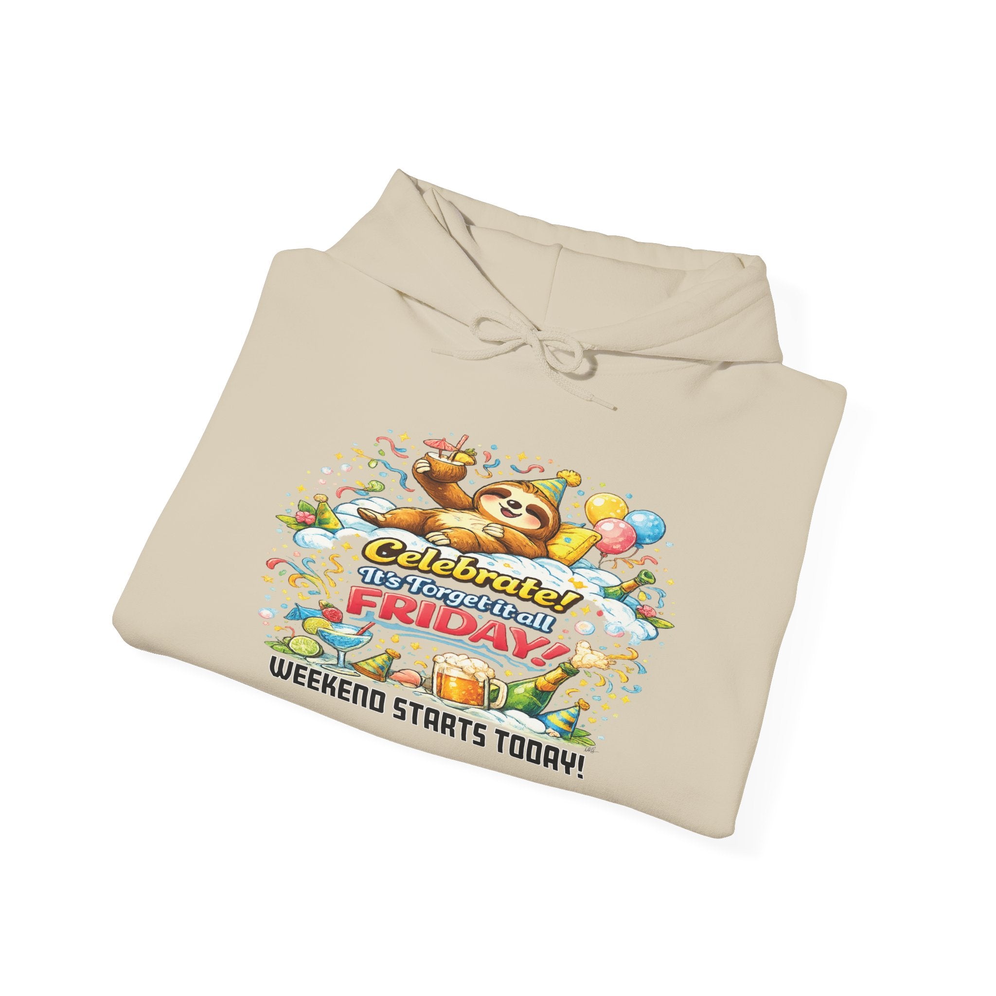 Friday - Procrastination Sloth Series Hoodie