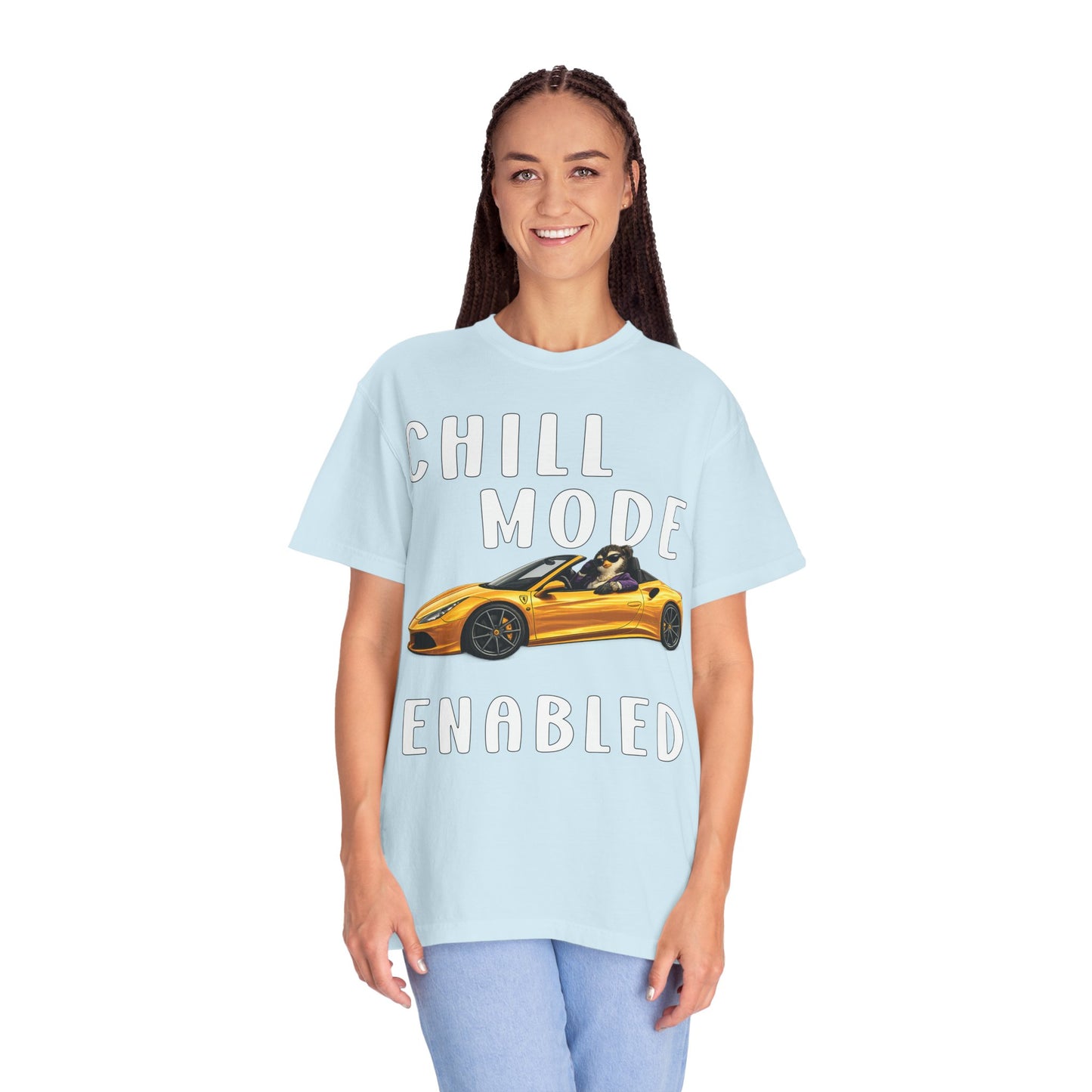 Chill Mode Enabled Girl T-shirt - Penguin Series
