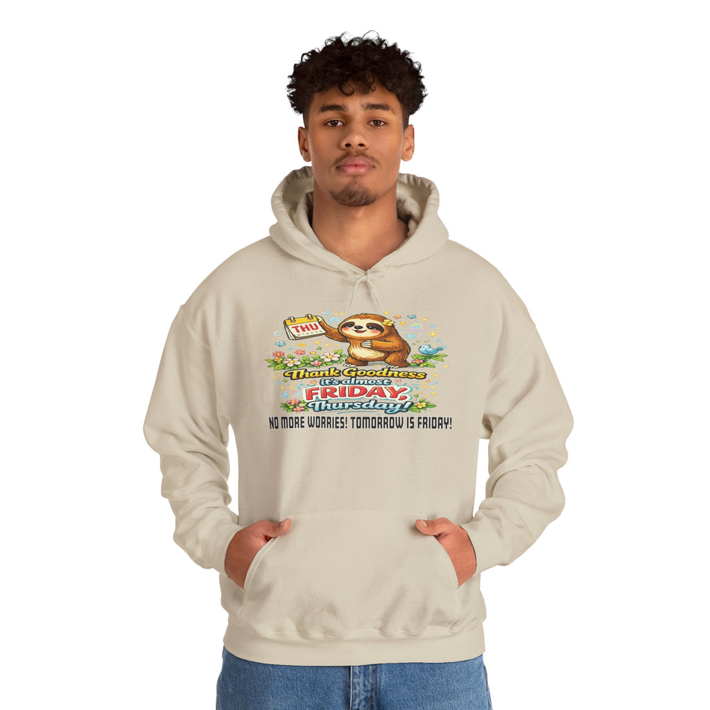 Thursday - Procrastination Sloth Series Hoodie