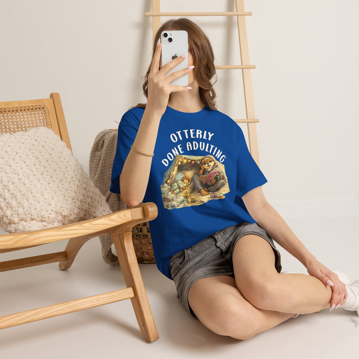 "Otterly Done Adulting" Mom Tee - Otter Series
