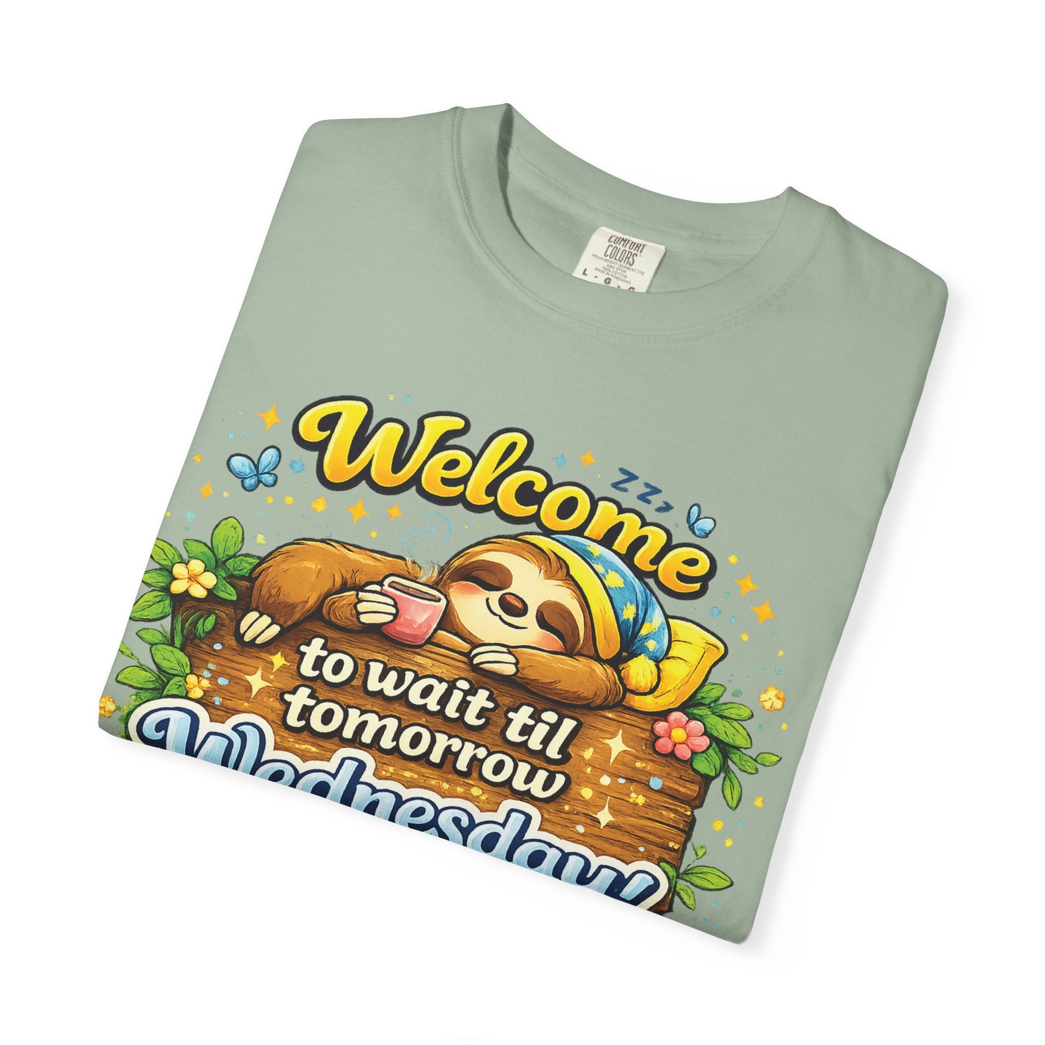Wednesday - Procrastination Sloth Series T-shirt