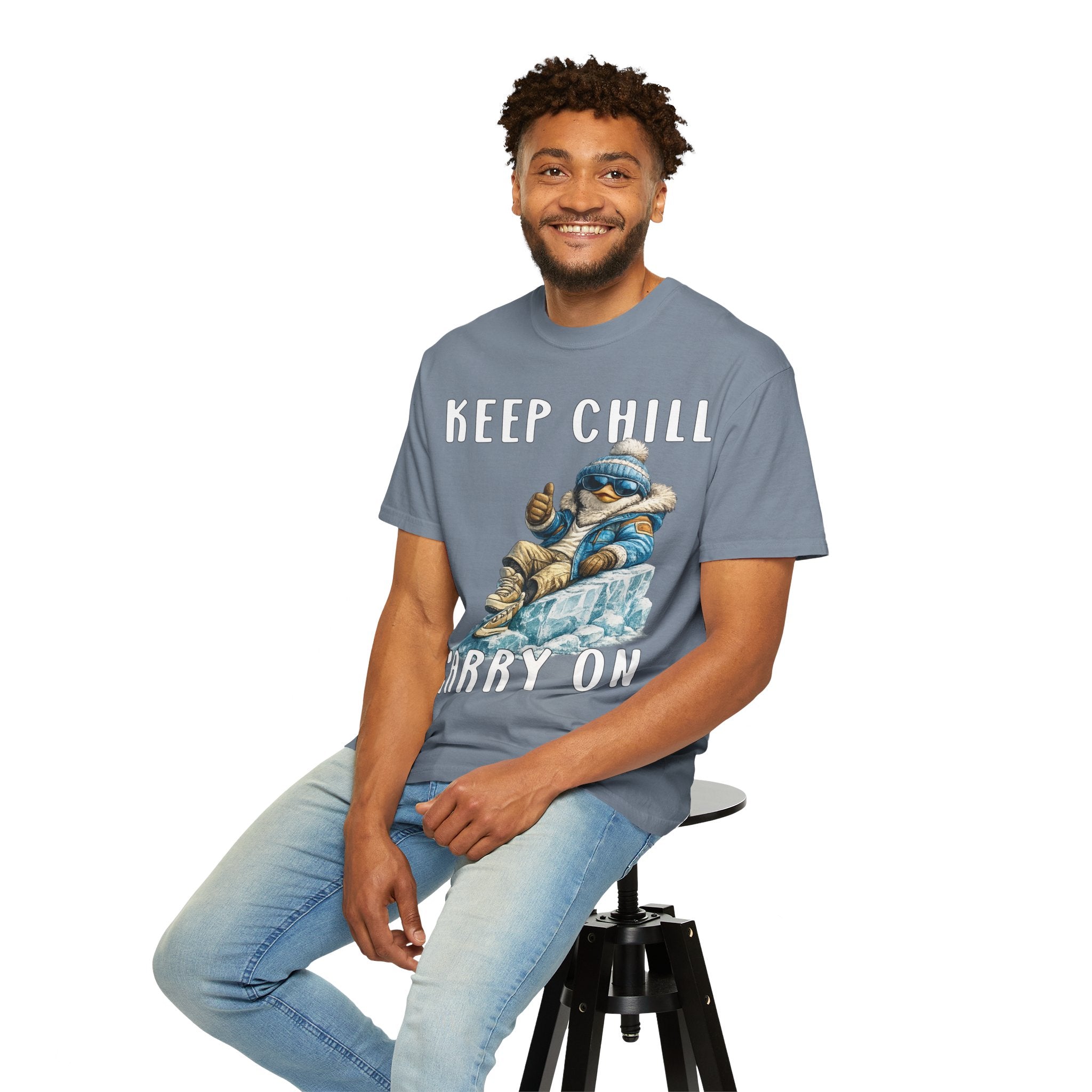 Keep Chill Carry On Boy T-shirt - Penguin Series
