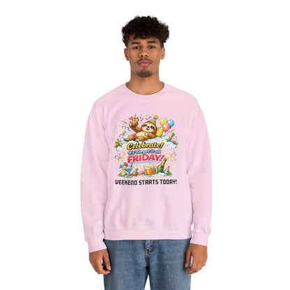 Friday - Procrastination Sloth Series Sweatshirt