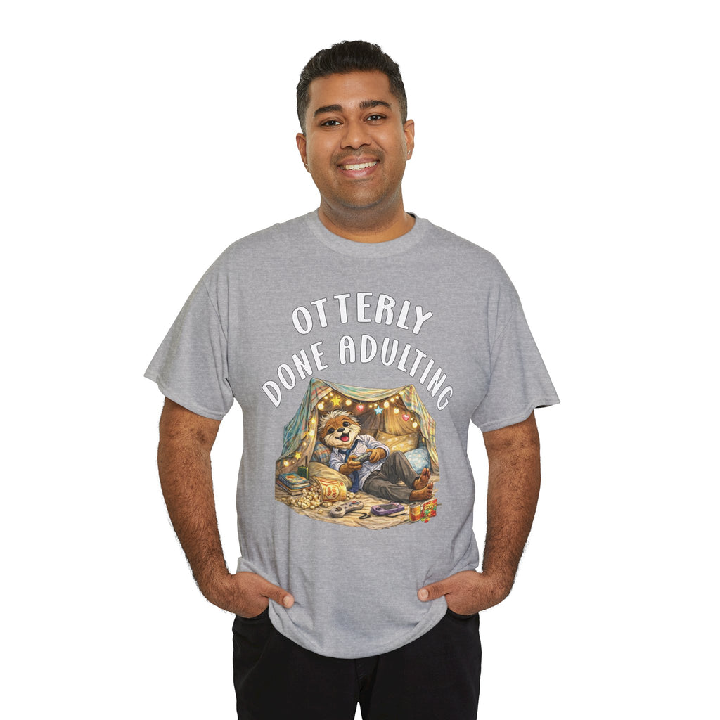 "Otterly Done Adulting" Dad Tee - Otter Series