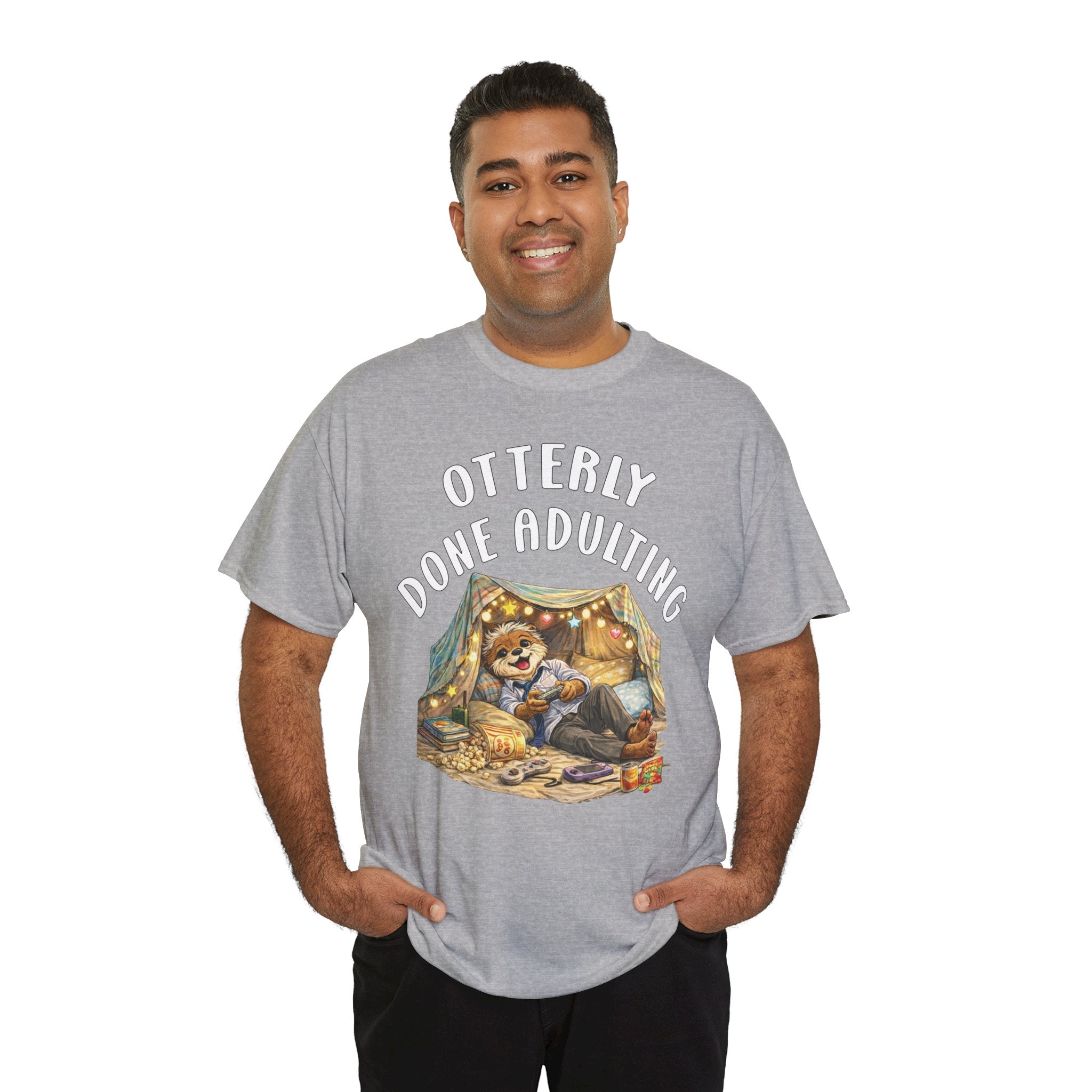 "Otterly Done Adulting" Dad Tee - Otter Series
