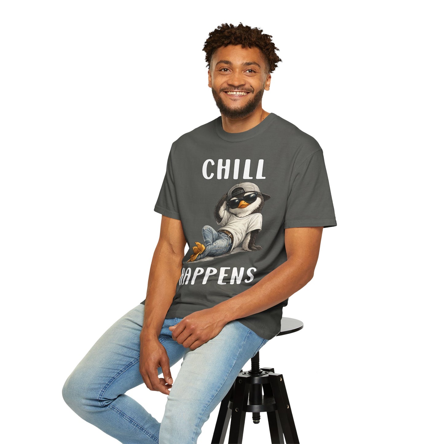 Chill Happens Boy T-shirt - Penguin Series