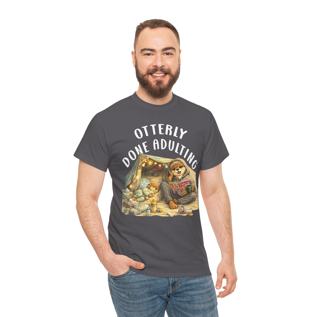 "Otterly Done Adulting" Mom Tee - Otter Series