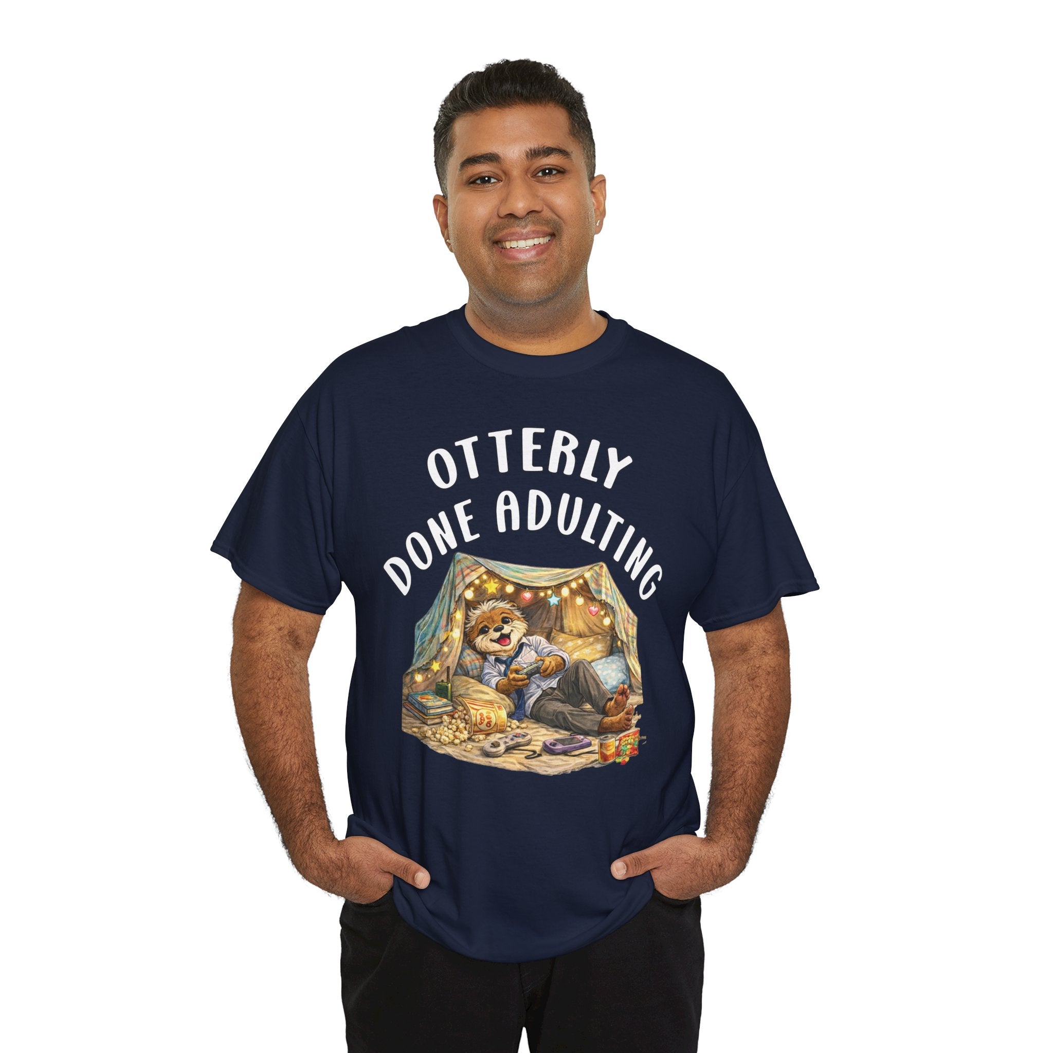 "Otterly Done Adulting" Dad Tee - Otter Series