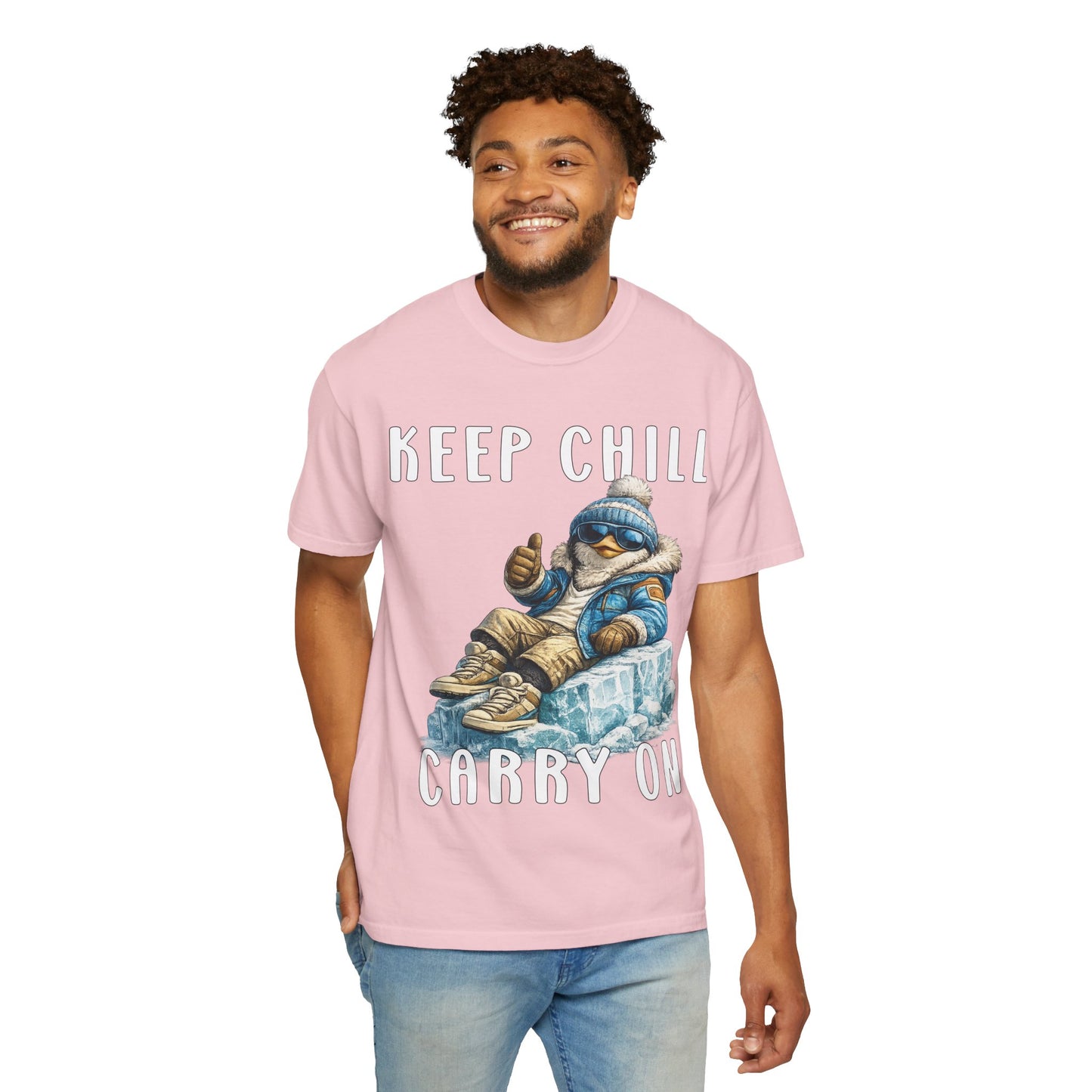 Keep Chill Carry On Boy T-shirt - Penguin Series