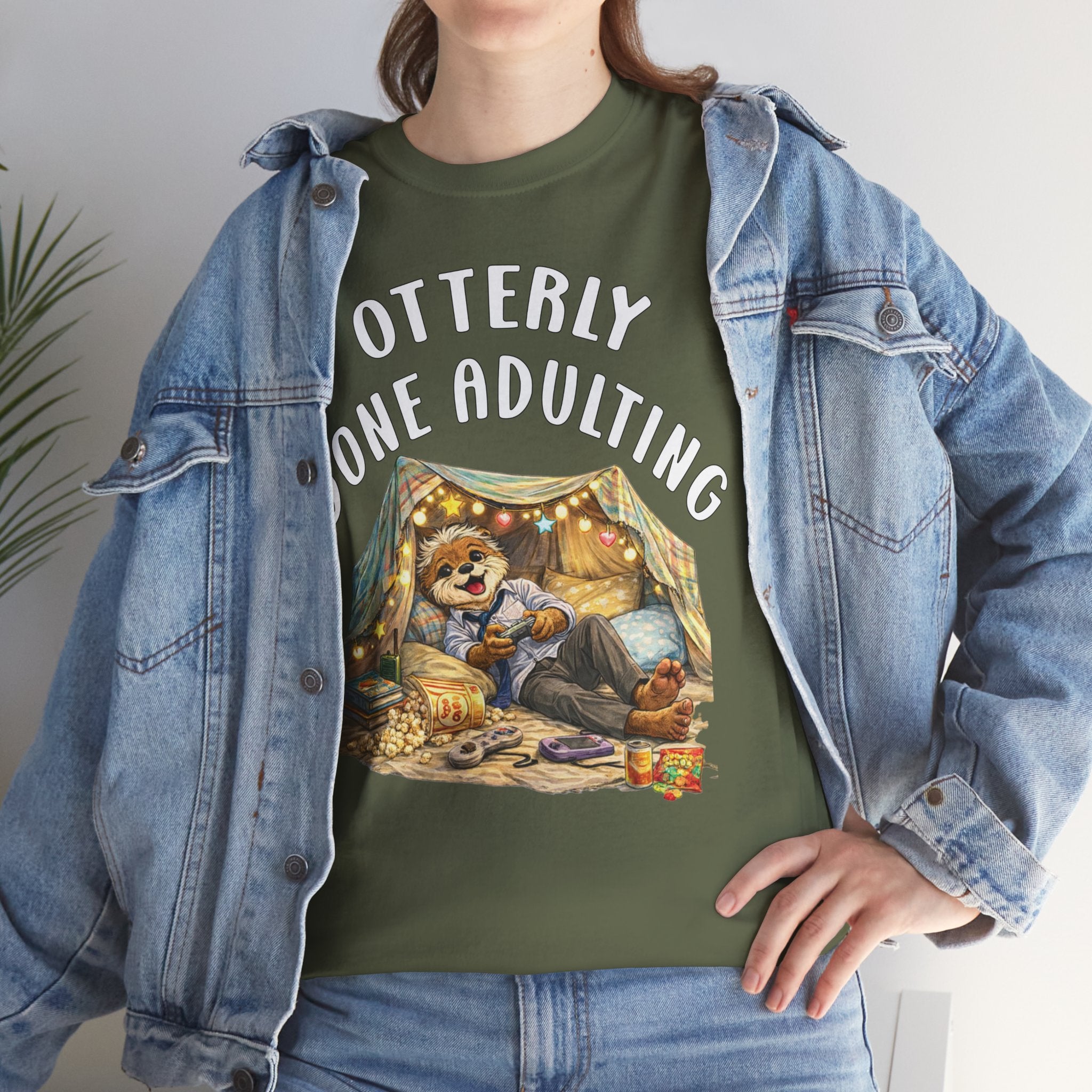 "Otterly Done Adulting" Dad Tee - Otter Series