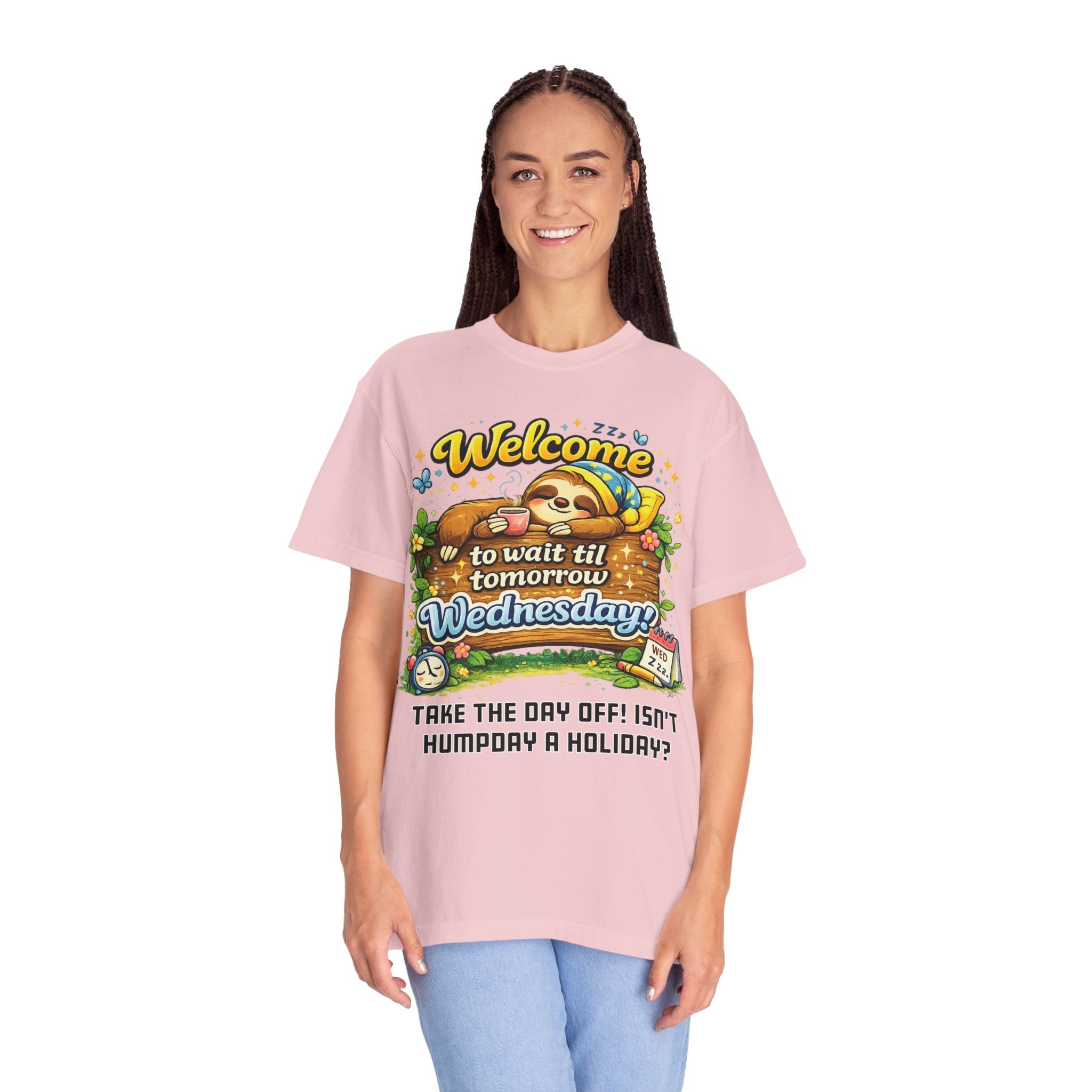 Wednesday - Procrastination Sloth Series T-shirt