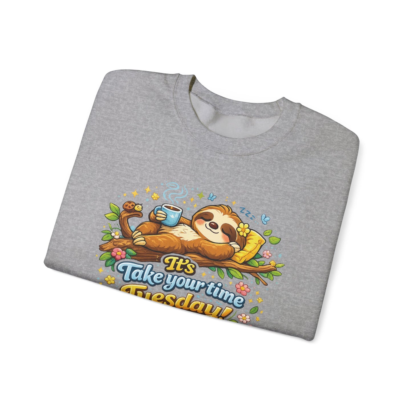 Tuesday - Procrastination Sloth Series Sweatshirt