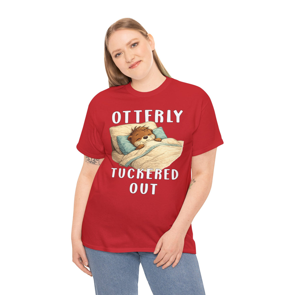 "Otterly Tuckered Out" Tee - Otter Series