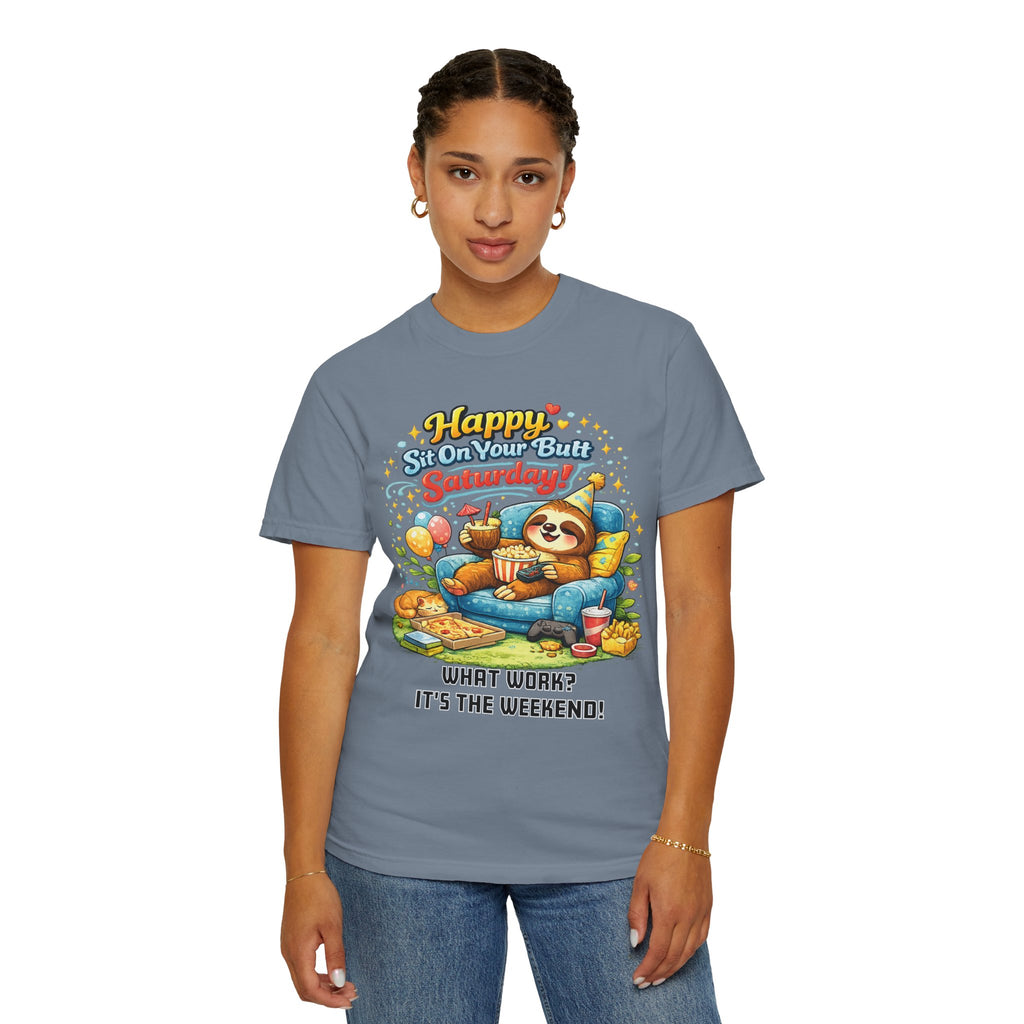 Saturday - Procrastination Sloth Series T-shirt