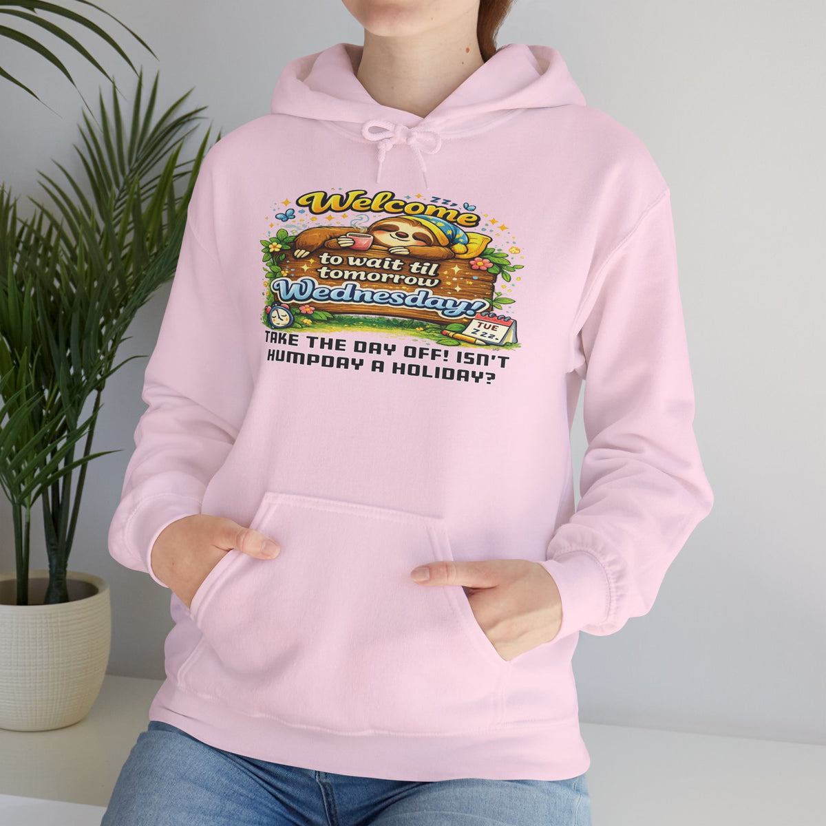 Wednesday - Procrastination Sloth Series Hoodie