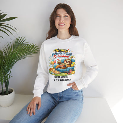 Saturday - Procrastination Sloth Series Sweatshirt