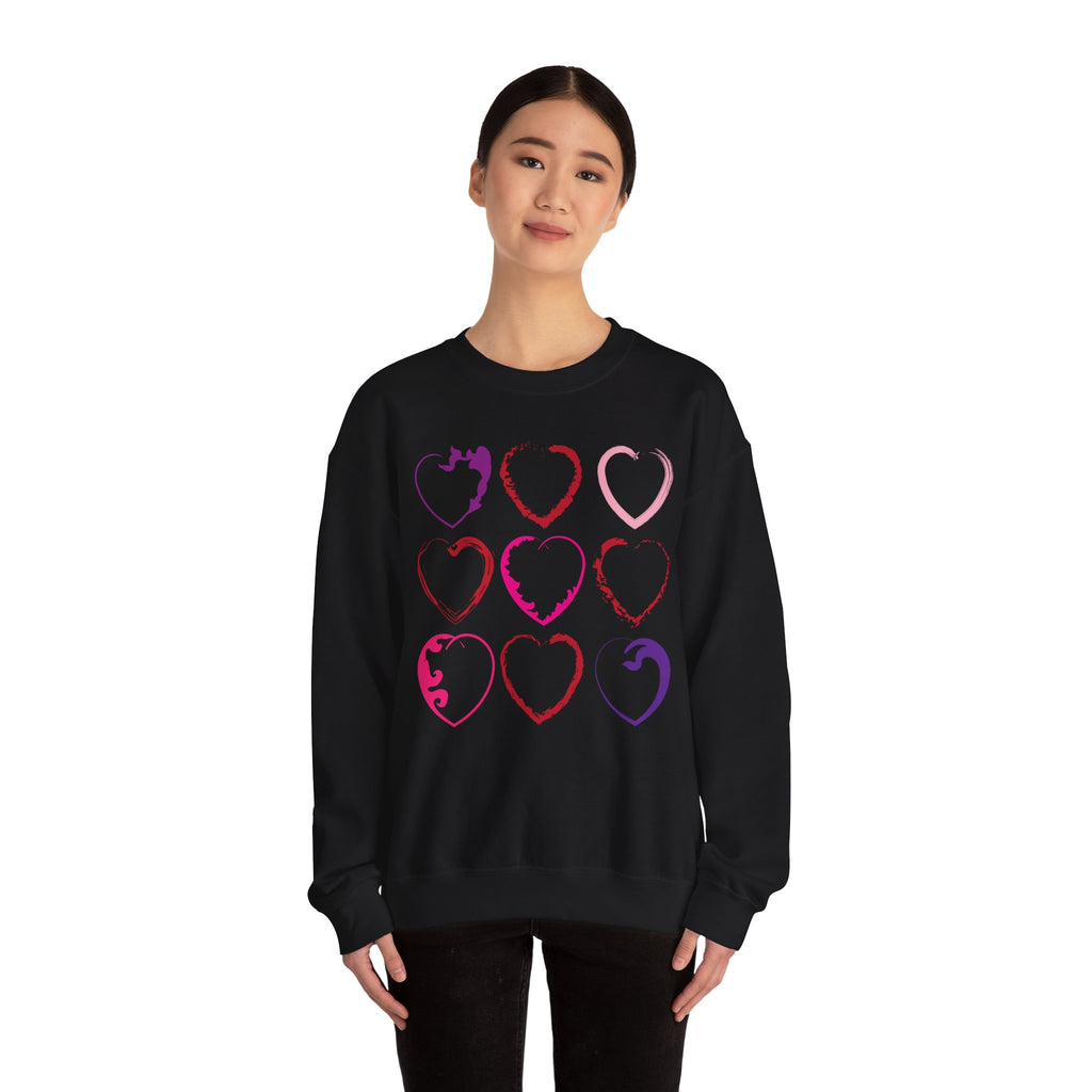 Nine Hearts Valentine's Day Sweatshirt