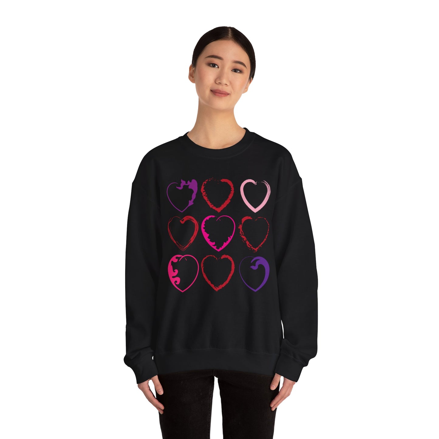 Nine Hearts Valentine's Day Sweatshirt