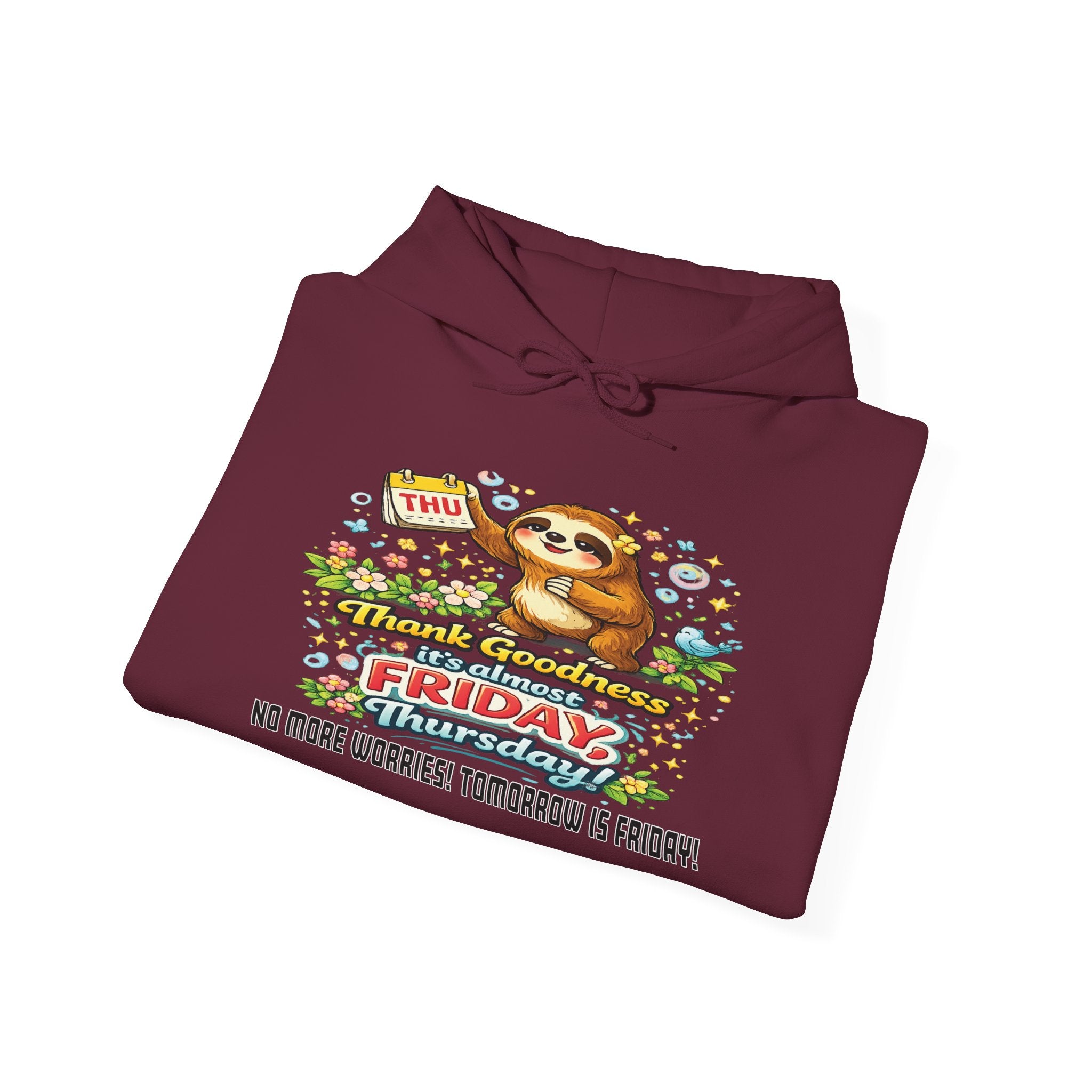 Thursday - Procrastination Sloth Series Hoodie