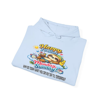 Sunday - Procrastination Sloth Series Hoodie