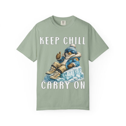 Keep Chill Carry On Boy T-shirt - Penguin Series