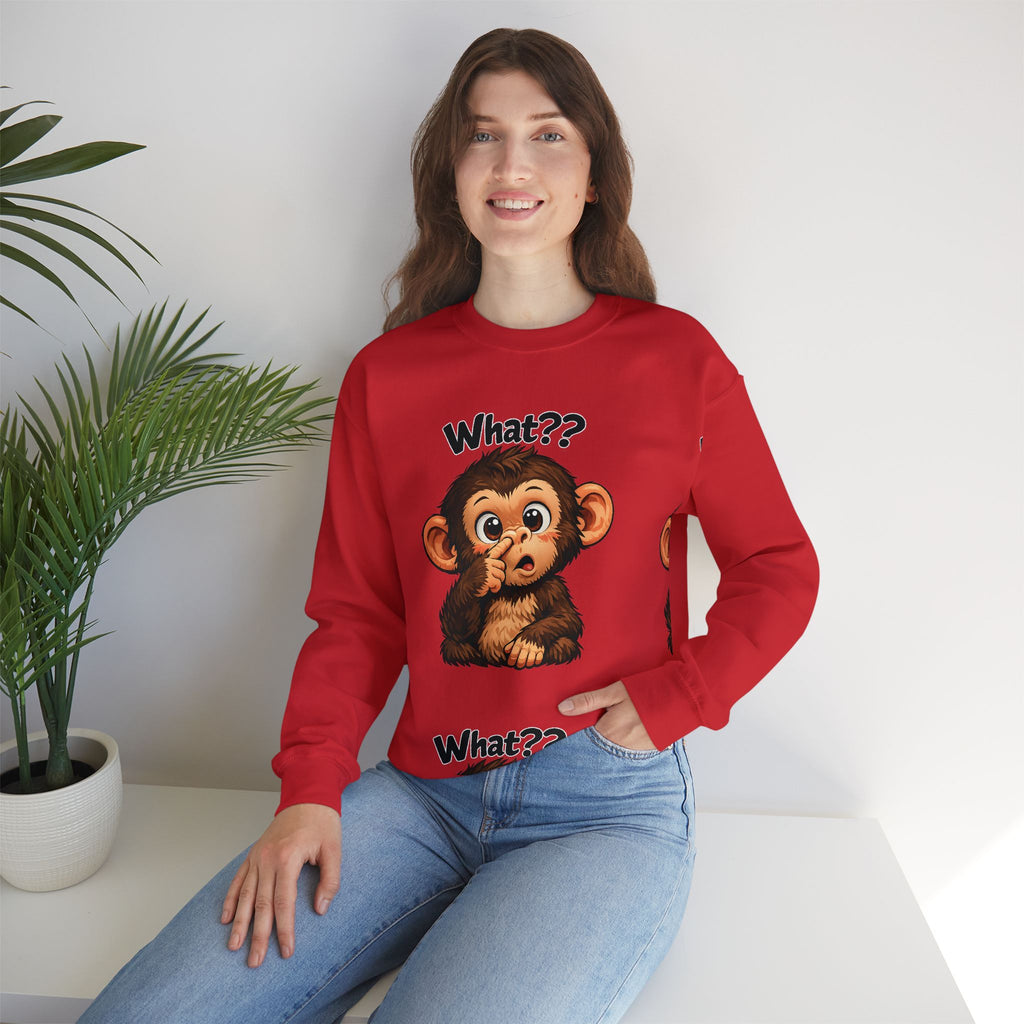 Monkey Says "What?" Sweatshirt