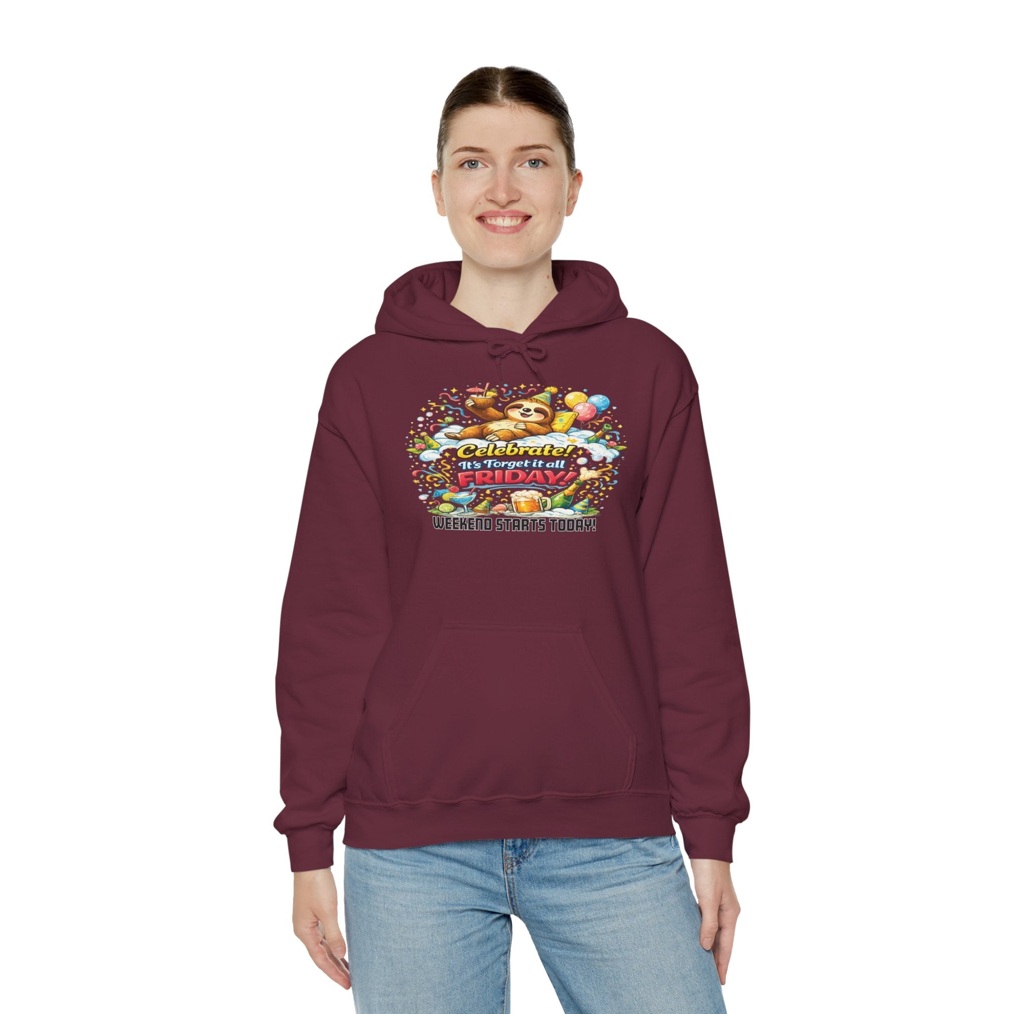 Friday - Procrastination Sloth Series Hoodie