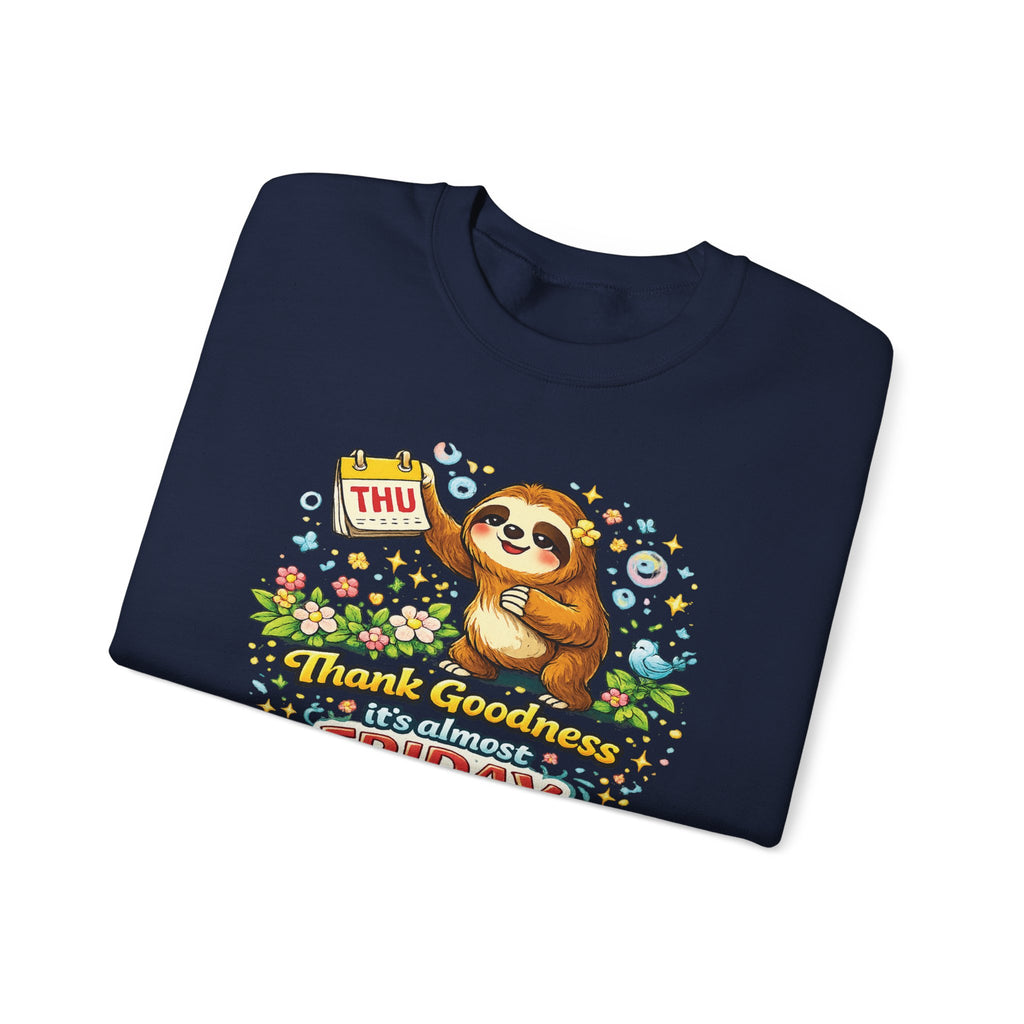 Thursday - Procrastination Sloth Series Sweatshirt