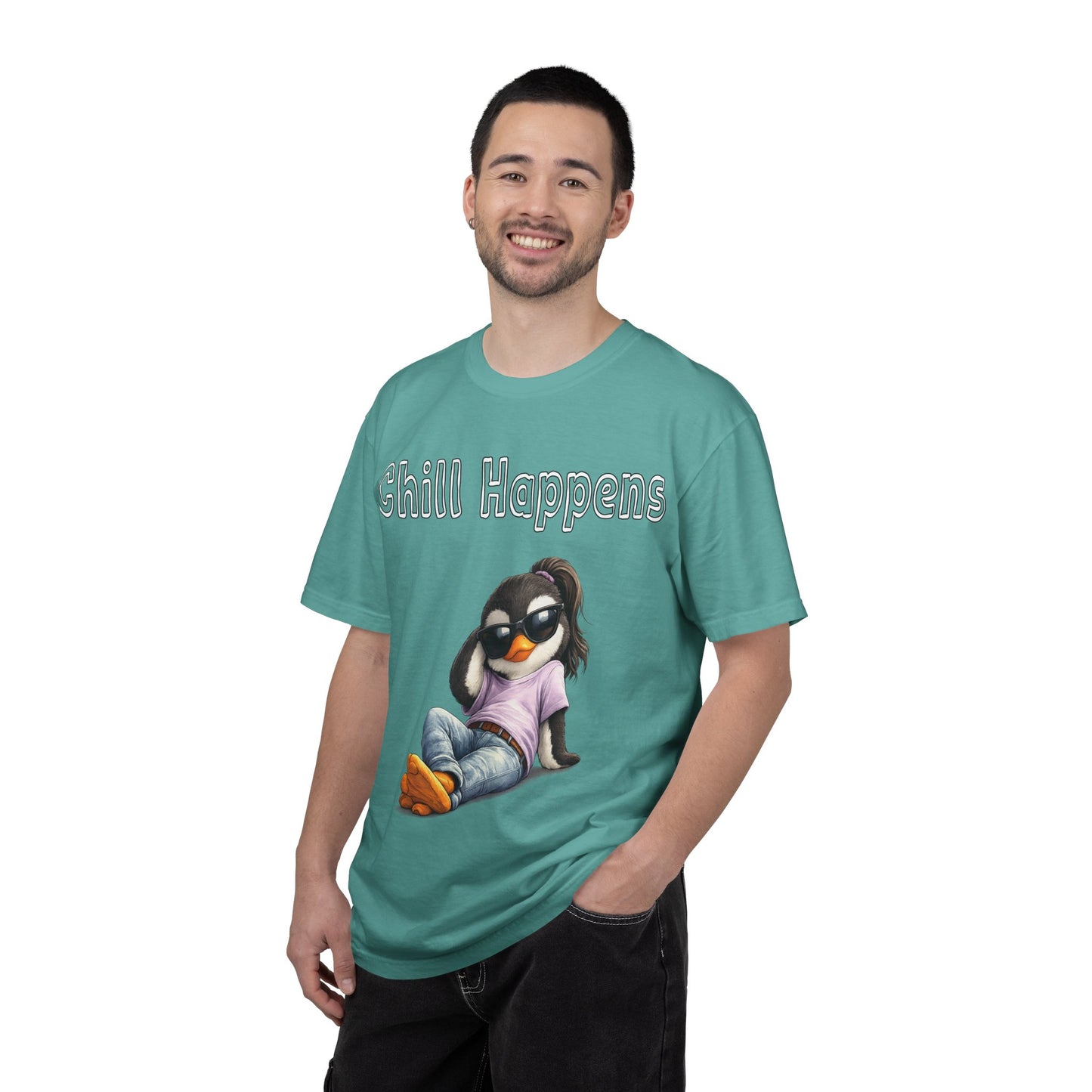 "Chill Happens" T-shirt Penguin Series