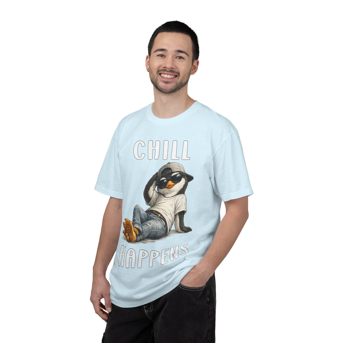 Chill Happens Boy T-shirt - Penguin Series