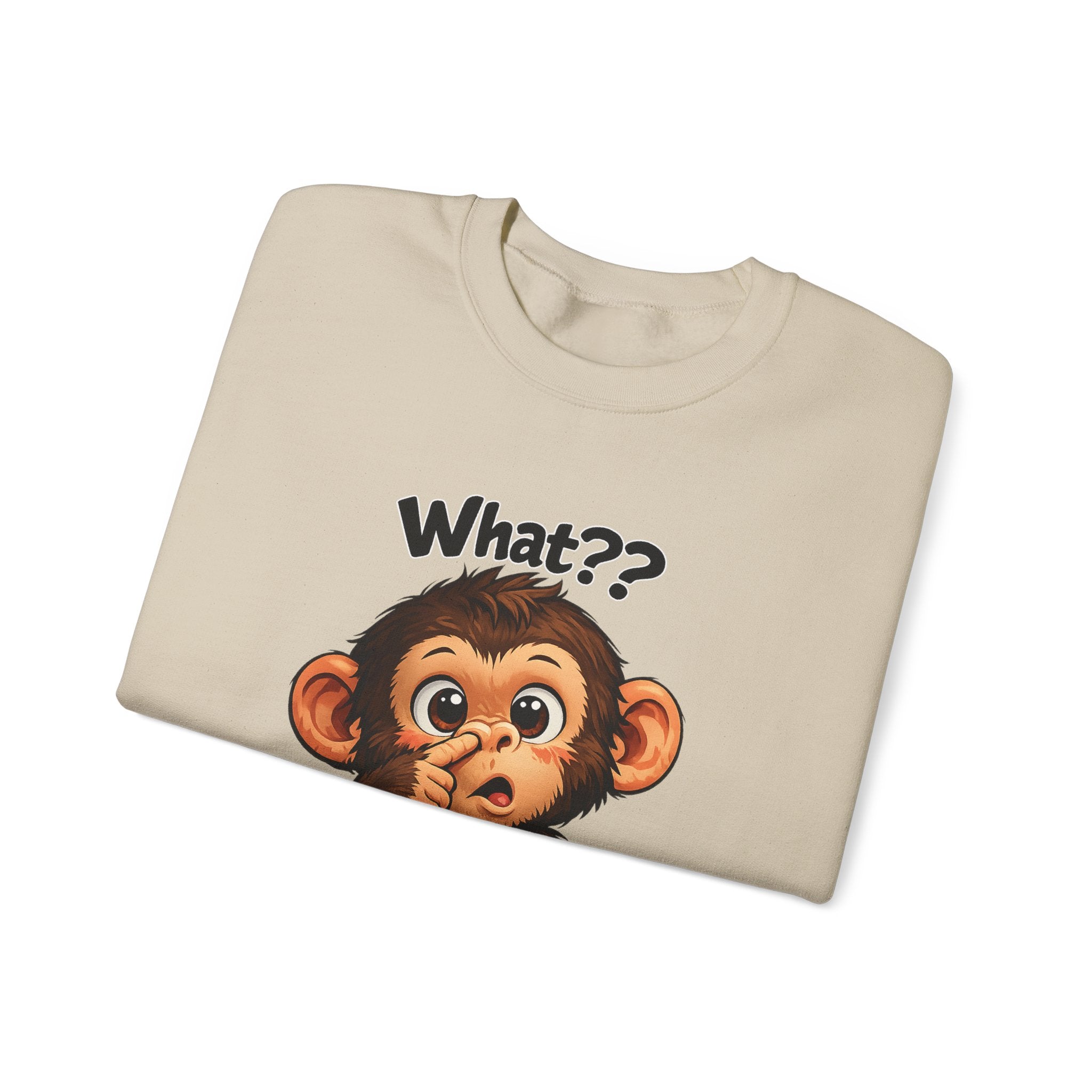 Monkey Says "What?" Sweatshirt