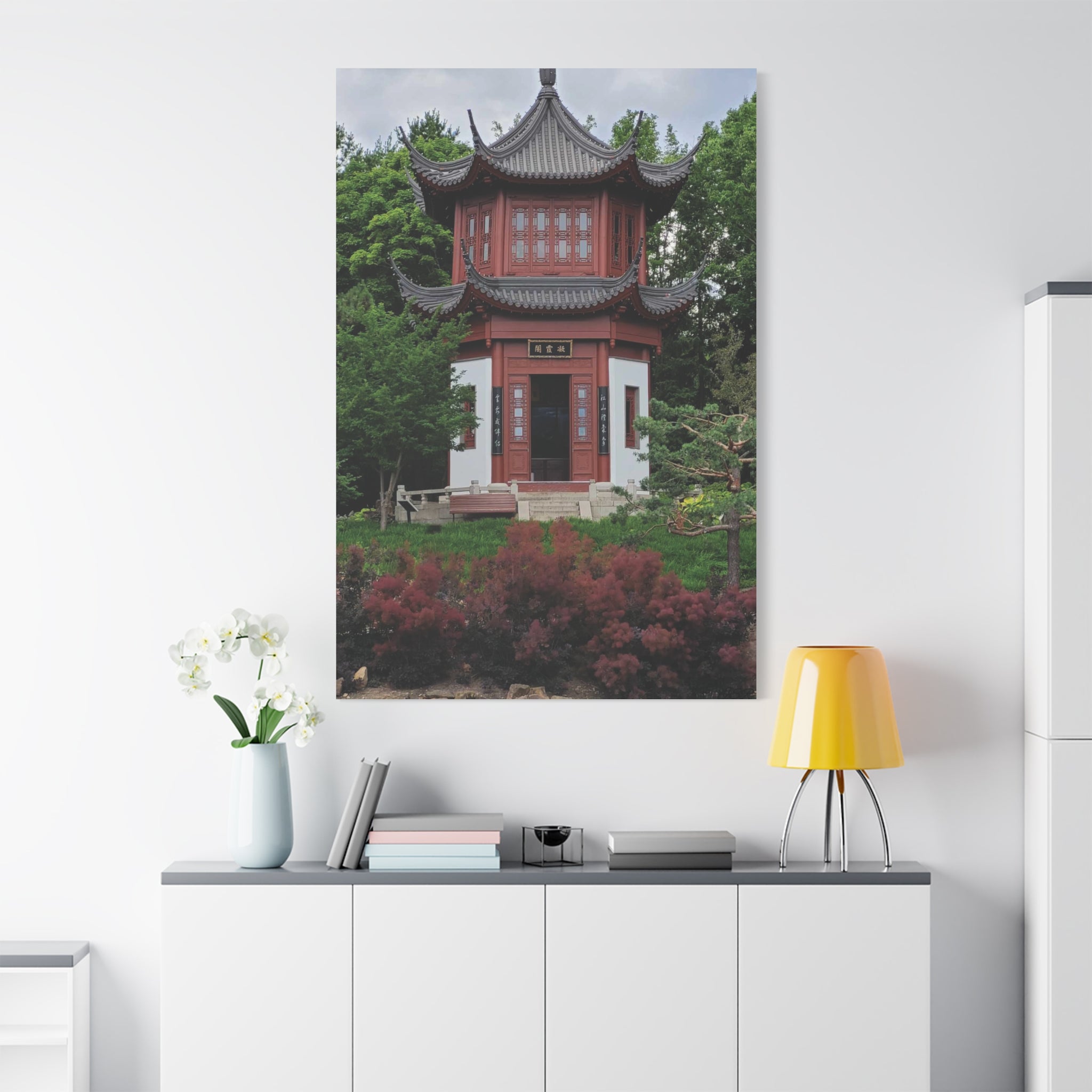 "Pavillion of Friendship" photograph on stretched canvas