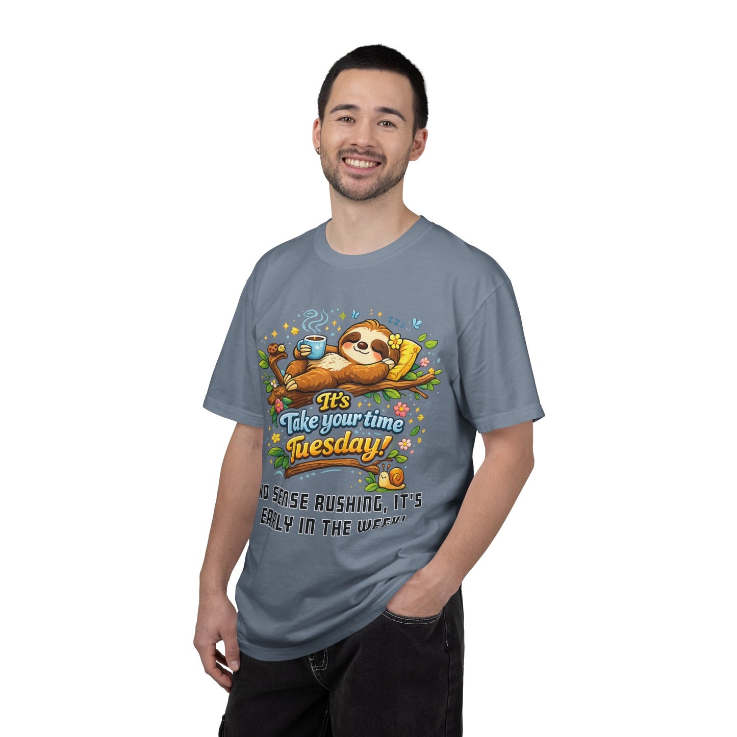 Tuesday - Procrastination Sloth Series T-shirt