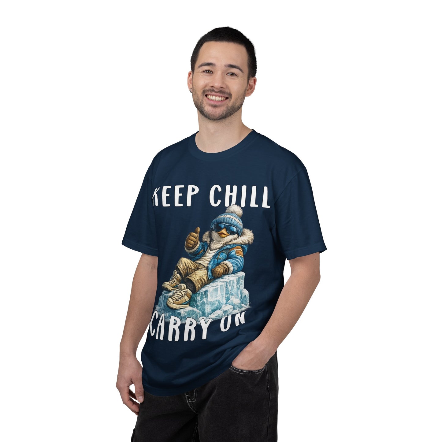 Keep Chill Carry On Boy T-shirt - Penguin Series