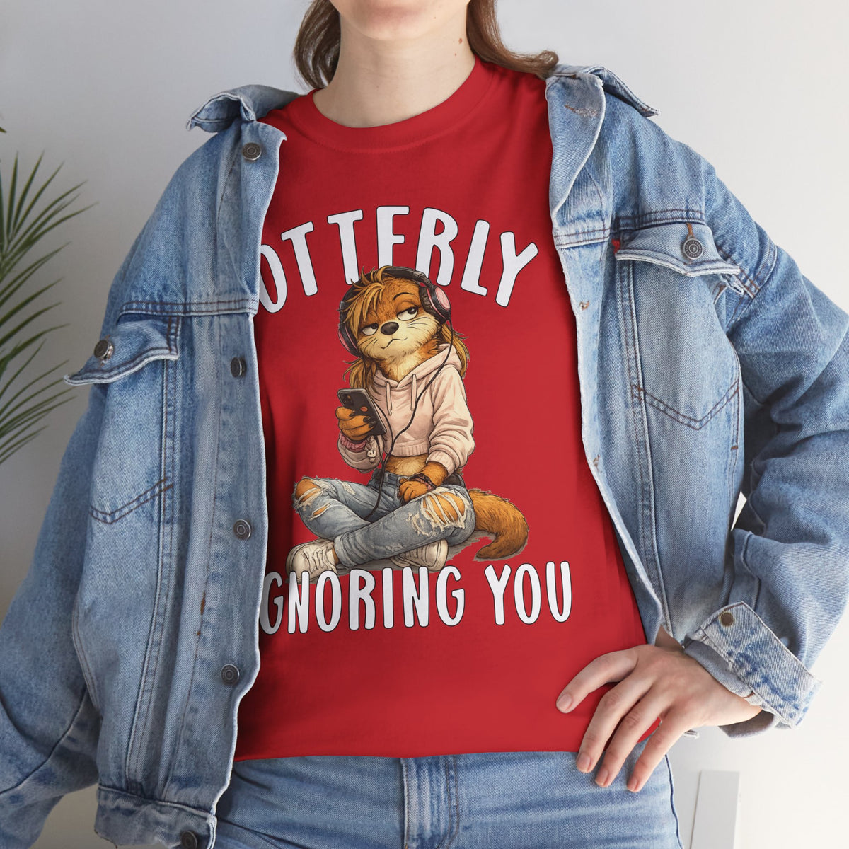 "Otterly Ignoring You" TeenGirl Tee - Otter Series
