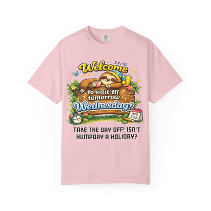 Wednesday - Procrastination Sloth Series T-shirt